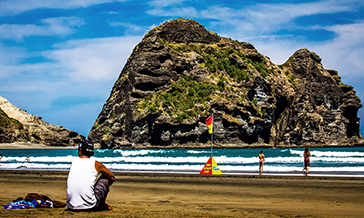 Making the move to Auckland means Louis and his family are close to the beautiful west coast Auckland beaches like Piha.